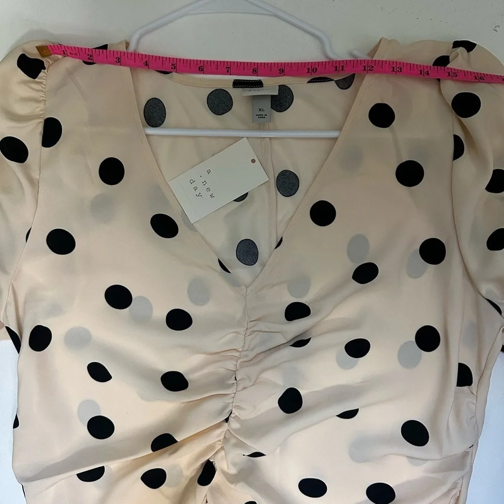 Mommy & Me Outfit Cream Dress with Black Dots by a new day size XL & 4/5T - Picture 13 of 13